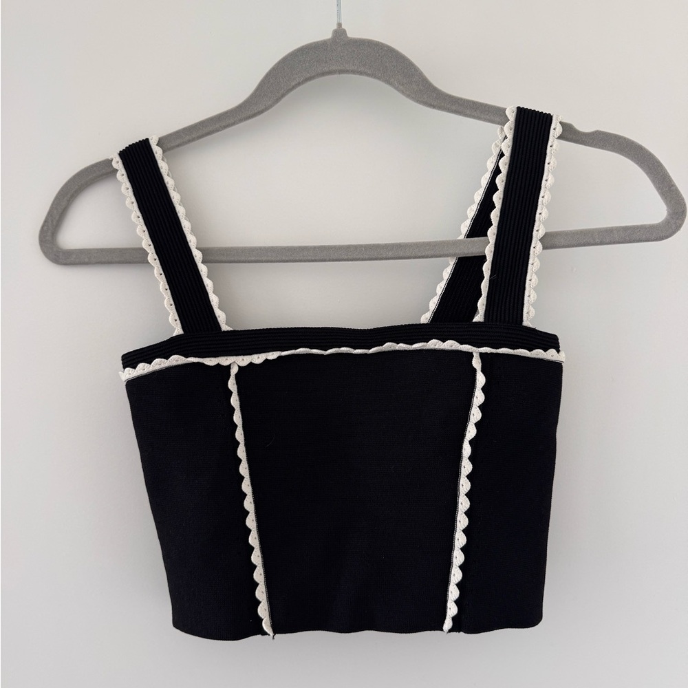 Sandro knit crop top size 1